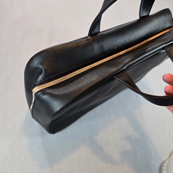 Black Hanging Travel Makeup Bag Large Cosmetic Organizer Case Clear Zip Pockets - Picture 10 of 12